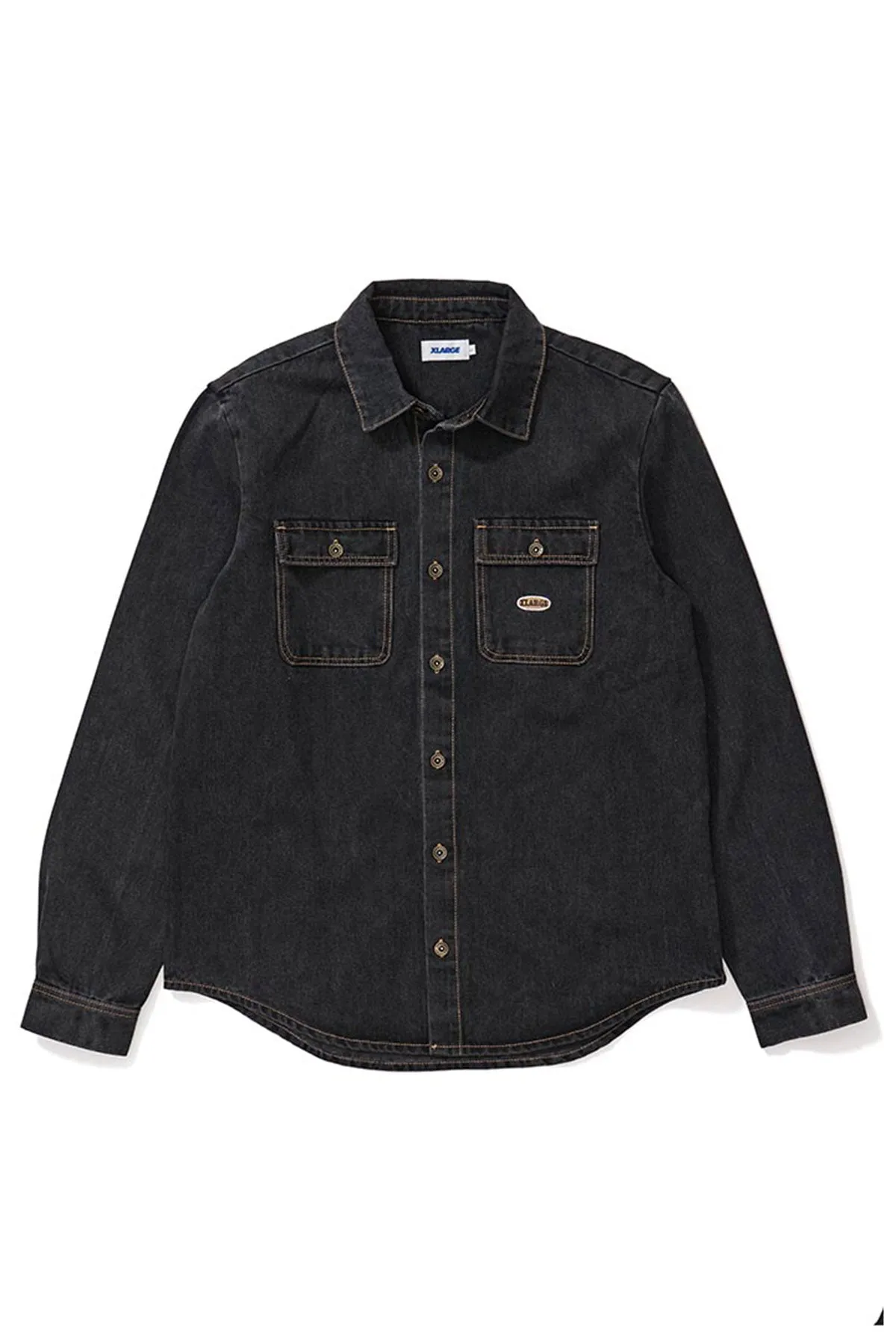 Denim LS Work Shirt - Washed Black