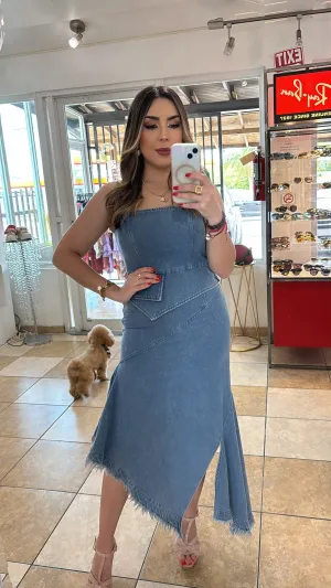 Denim Skirt Set
