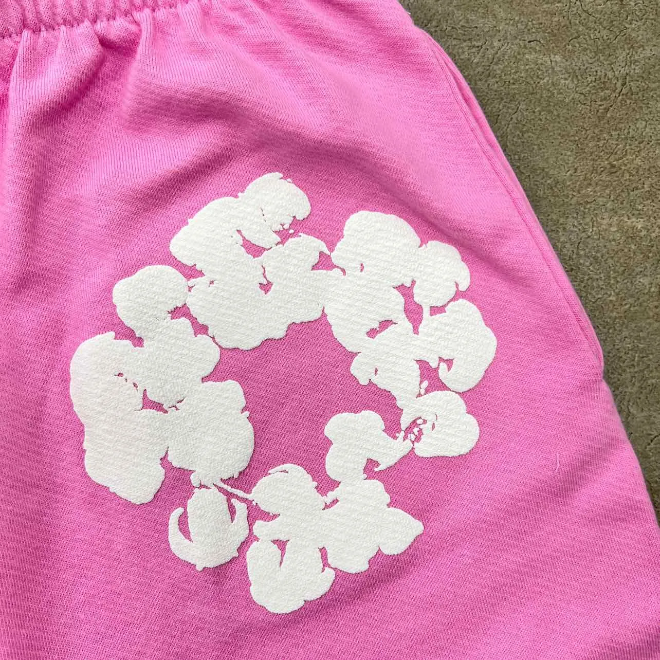 Denim Tears Shorts "COTTON WREATH" Pink New Size XL