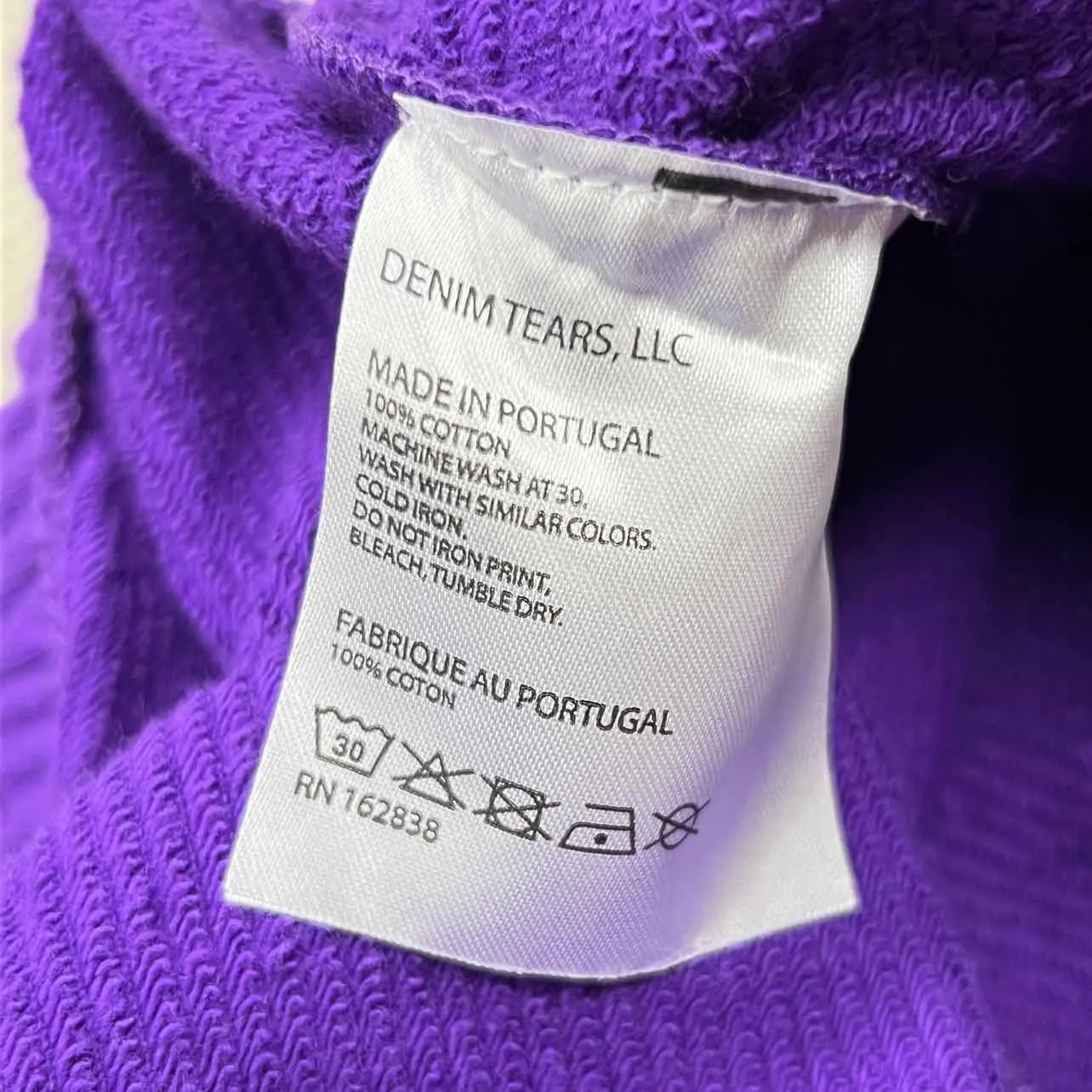 Denim Tears Shorts "COTTON WREATH" Purple New Size XL