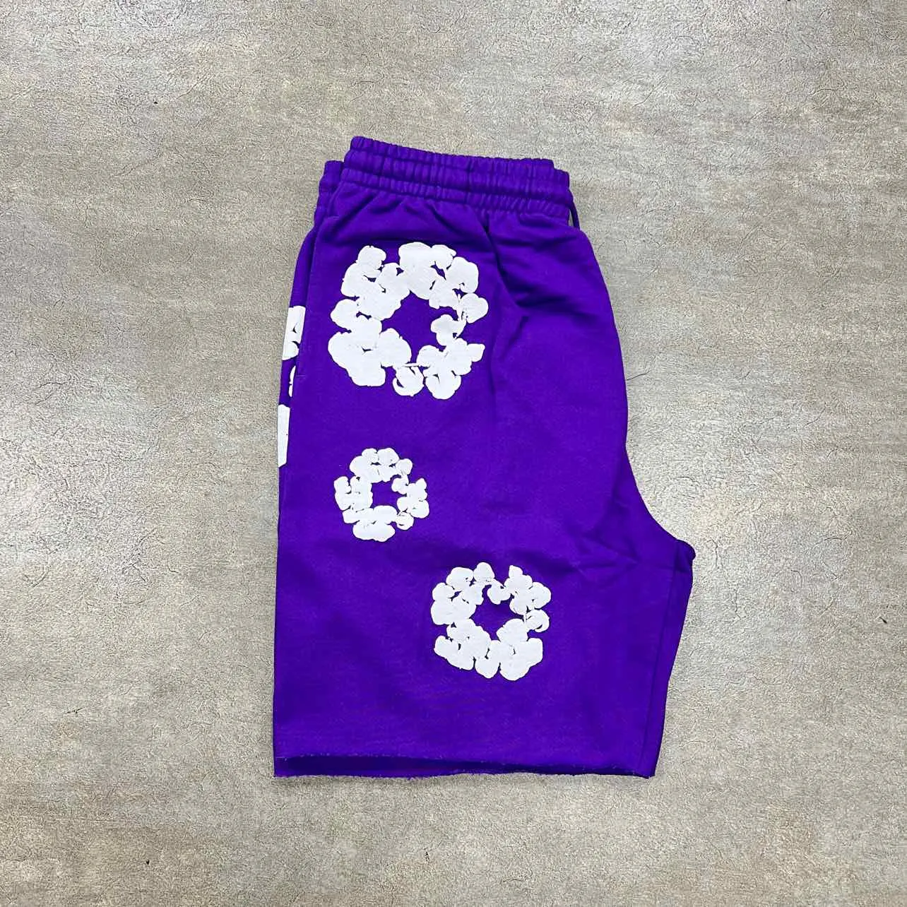 Denim Tears Shorts "COTTON WREATH" Purple New Size XL