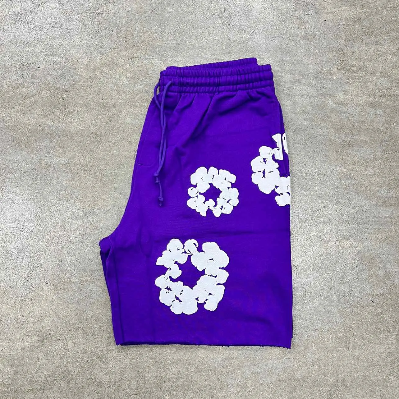 Denim Tears Shorts "COTTON WREATH" Purple New Size XL
