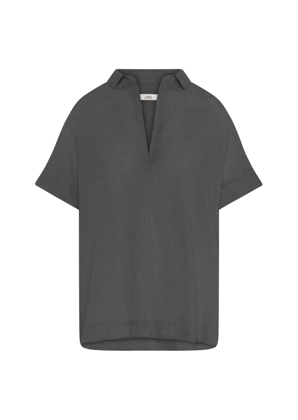 DERRY NEW DARK GREY LINEN BLOUSE