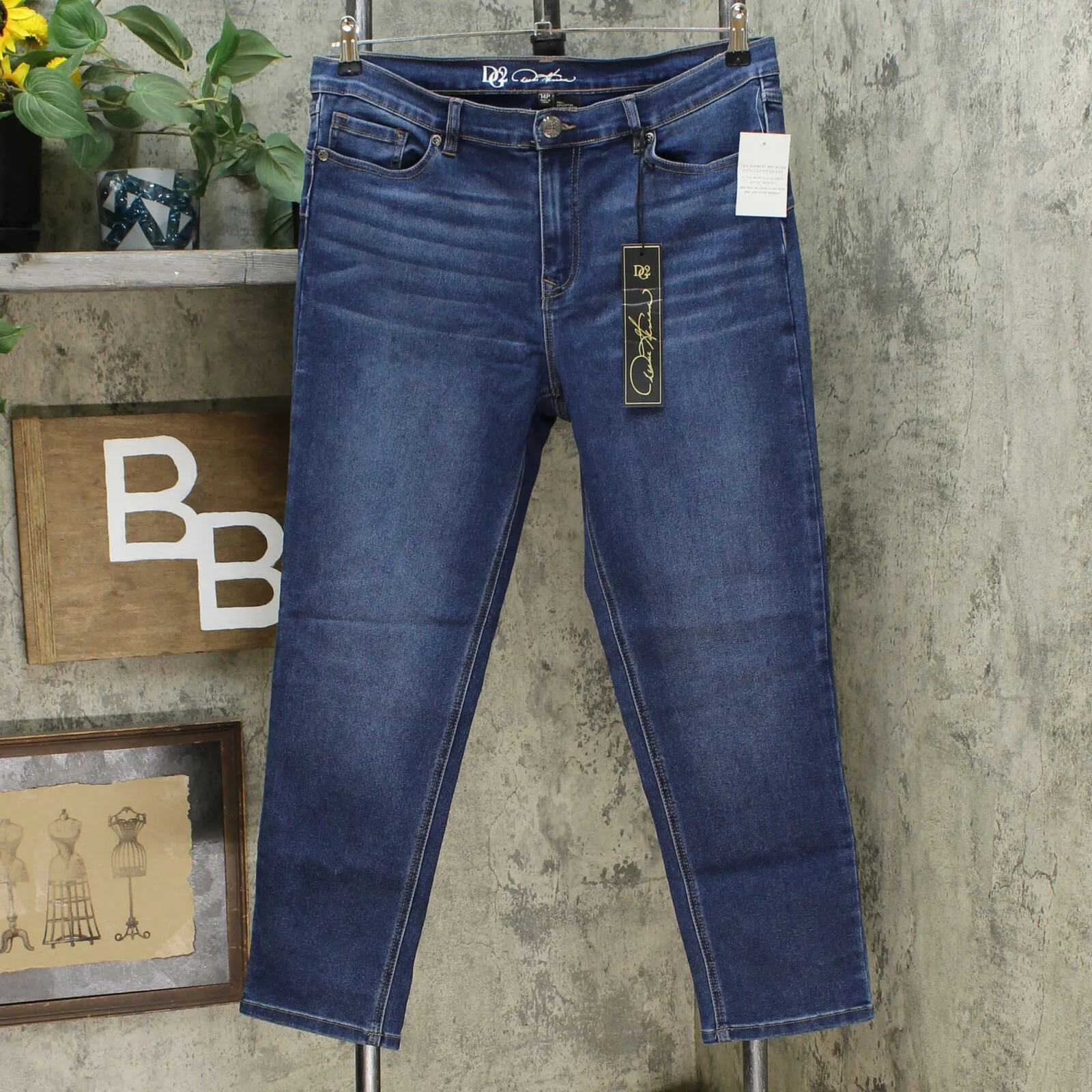DG2 by Diane Gilman Women's Petite Up Lifter Skinny Jeans