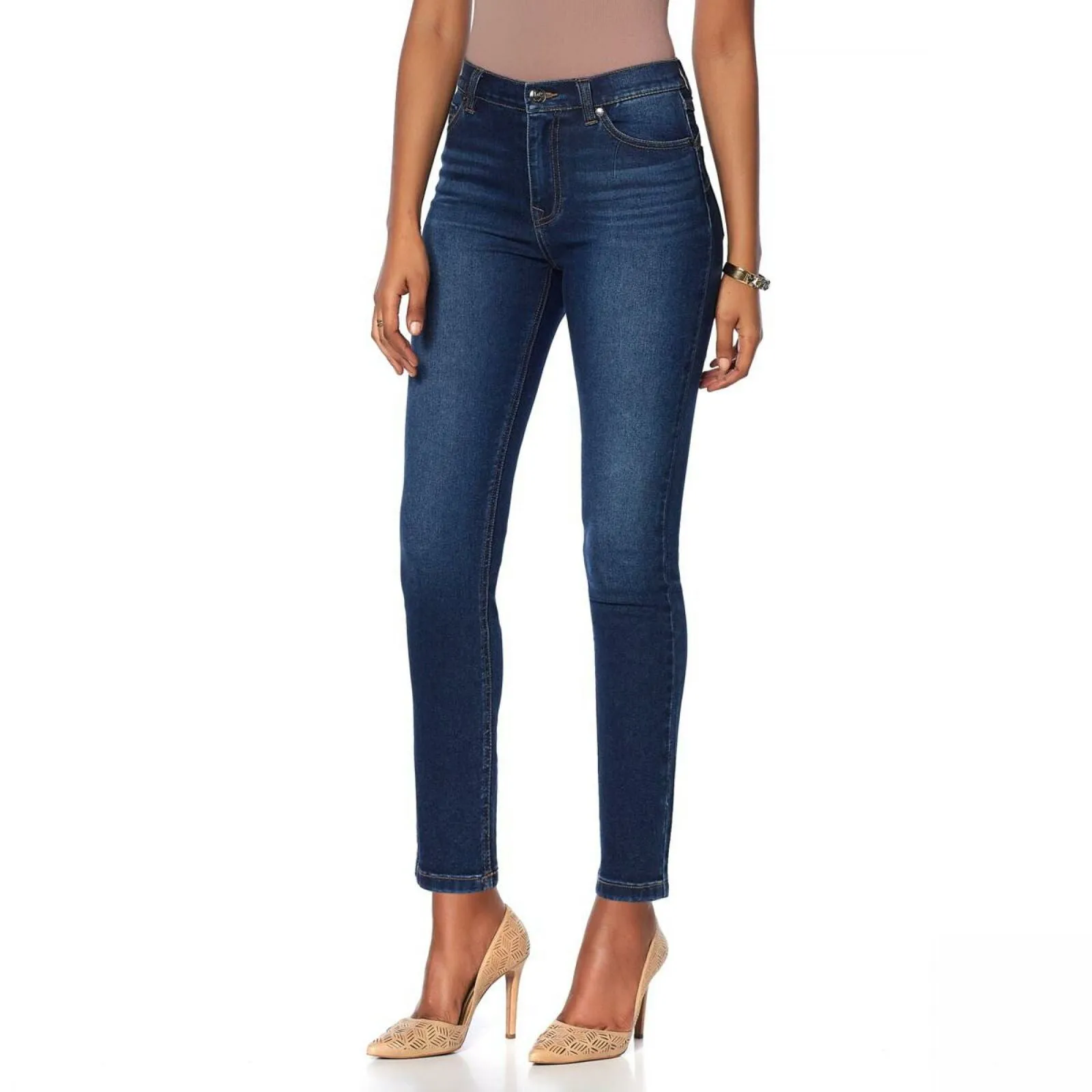 DG2 by Diane Gilman Women's Petite Up Lifter Skinny Jeans