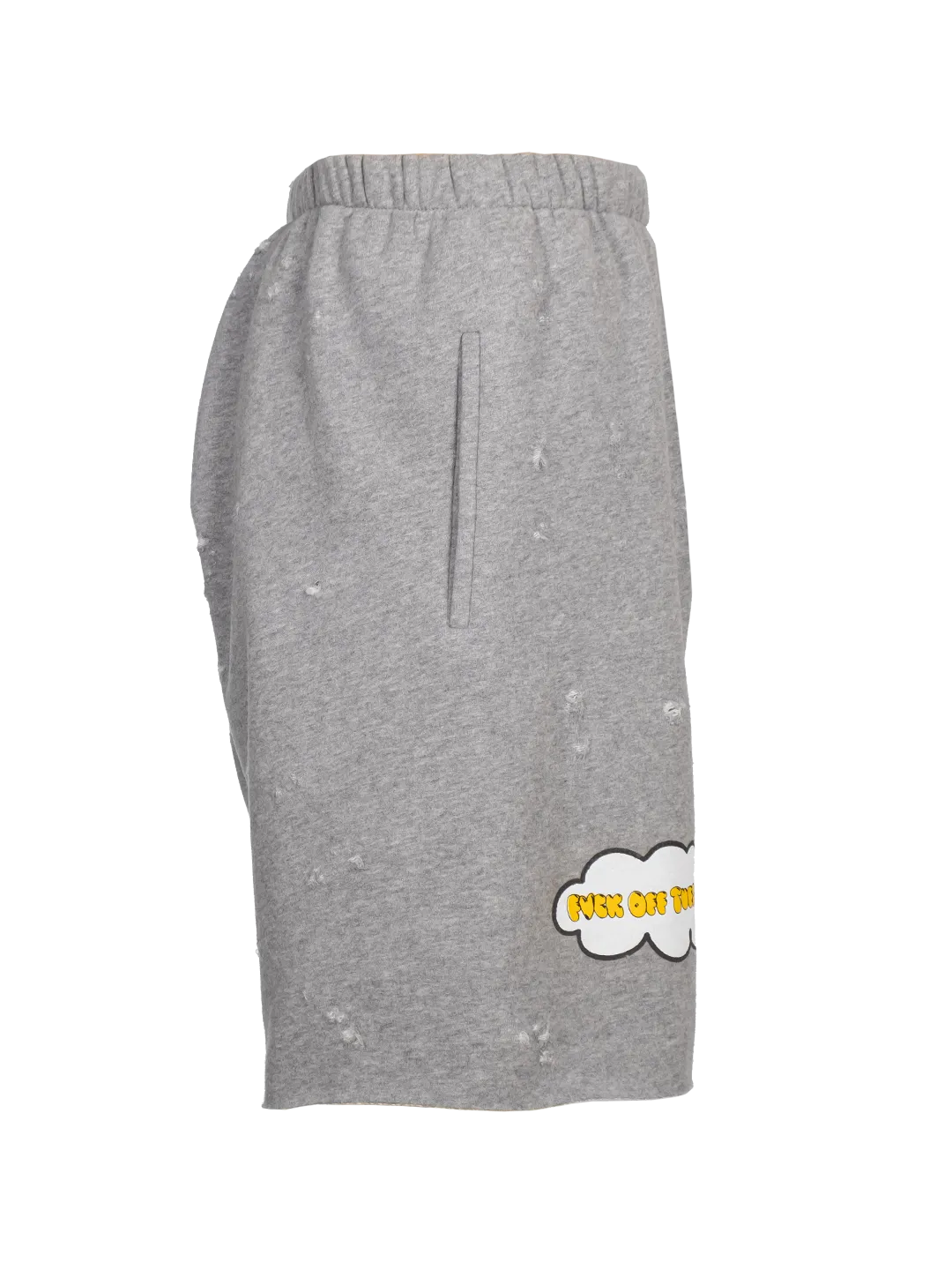 Distressed 'F*ck Off Tuesday' Jogging Shorts
