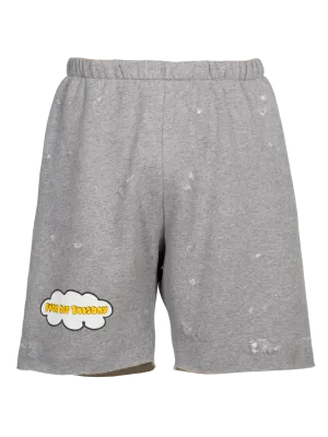 Distressed 'F*ck Off Tuesday' Jogging Shorts