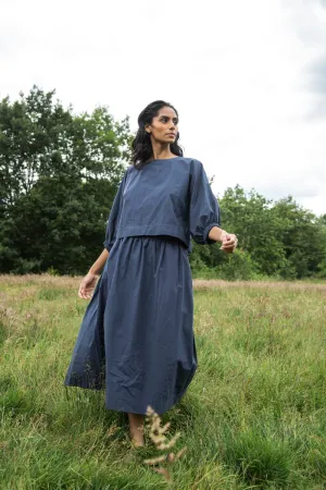 Dune Organic Cotton Top in Midnight