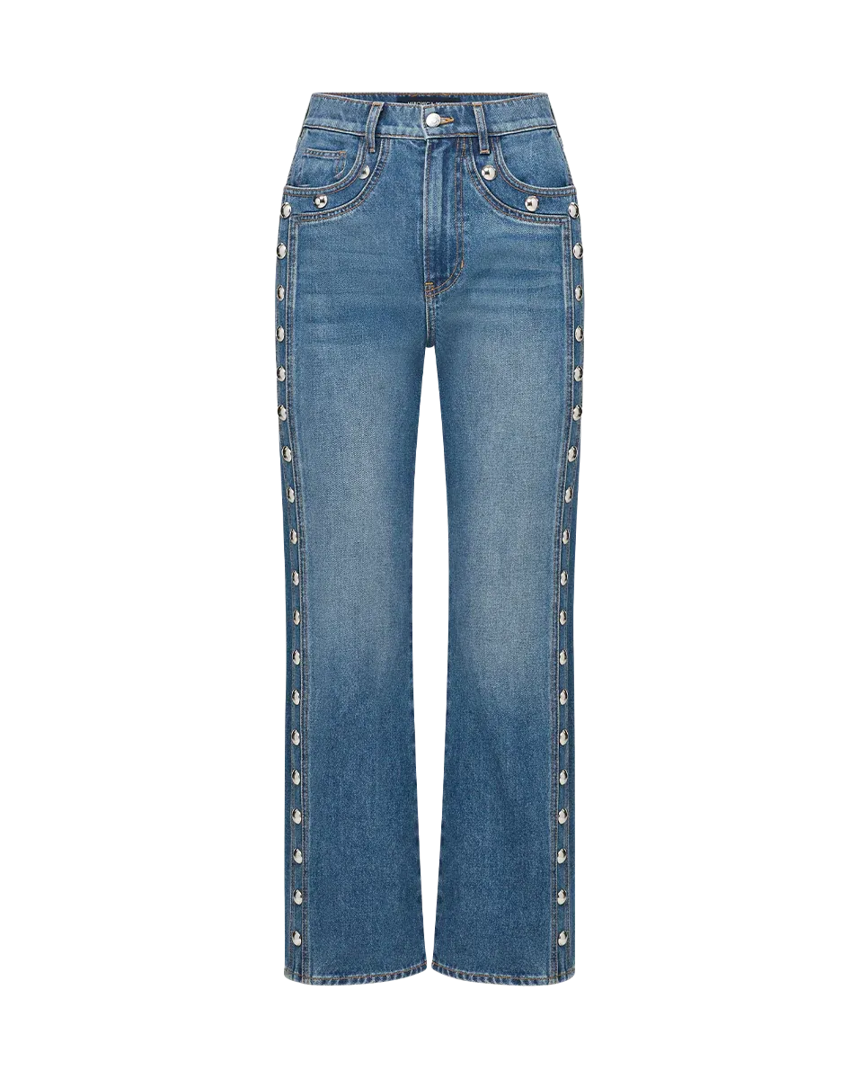 DYLAN ANKLE HIGH RISE STRAIGHT IN STONED SERENDIPITY