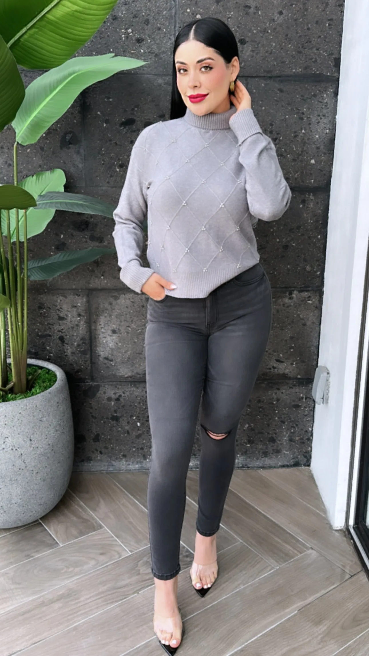 E0001620HO-DRIVE SUPER HIGH RISE SKINNY JEANS