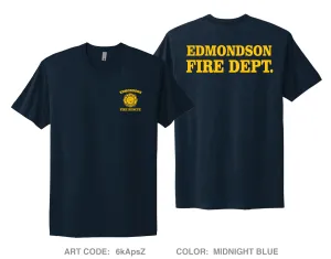 Edmondson Fire Department Fundraising Collection Comfort Unisex Cotton SS Tee - 6kApsZ