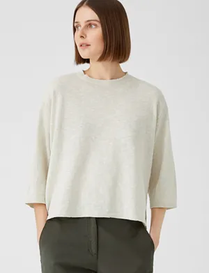 Eileen Fisher Organic Cotton Linen Slub Top