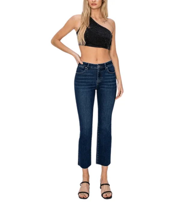 Eliza Dark Mid Rise Jeans