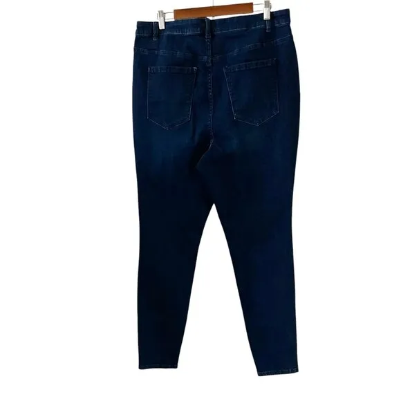 Eloquii NEW Skinny Jeans In Dark Wash Size 18L