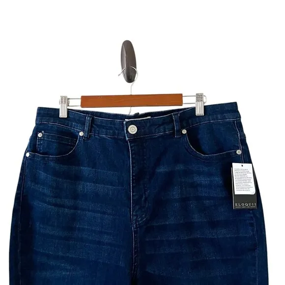 Eloquii NEW Skinny Jeans In Dark Wash Size 18L