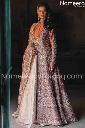 Embellished Organza Front Open Frock and Lehenga #BN131