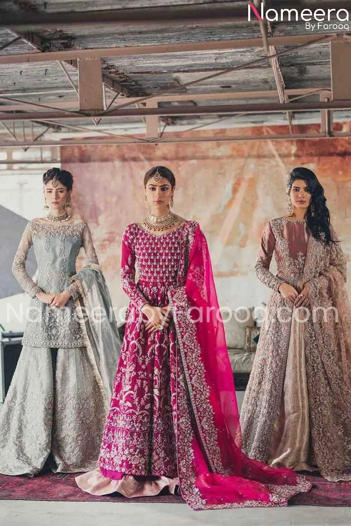 Embellished Organza Front Open Frock and Lehenga #BN131
