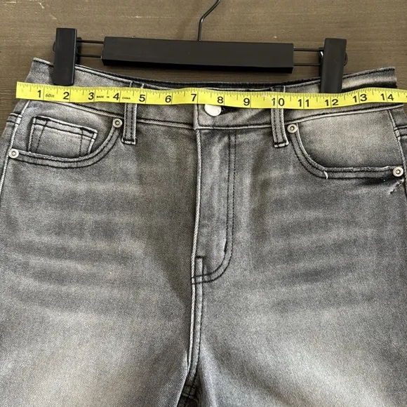 English Factory Black Acid Wash Jeans