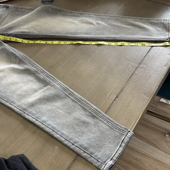 English Factory Black Acid Wash Jeans