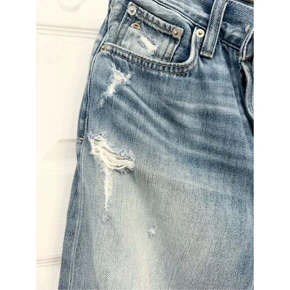 Etica Neli Womens Medium Wash Blue Wide-Leg Jeans Size 25 0