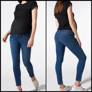 EUC Blanqi Belly Support Skinny Jeans Medium Wash