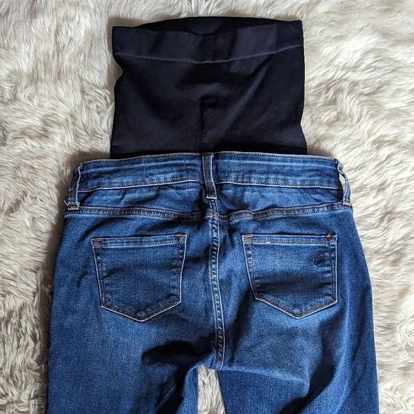 EUC Blanqi Belly Support Skinny Jeans Medium Wash