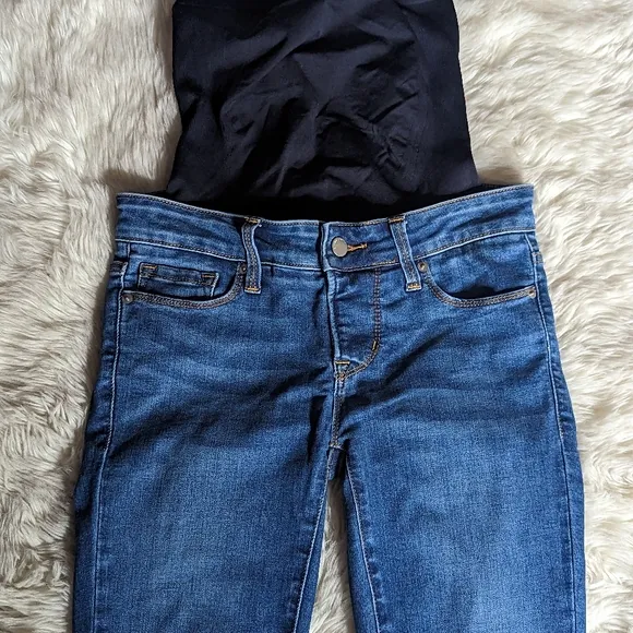 EUC Blanqi Belly Support Skinny Jeans Medium Wash