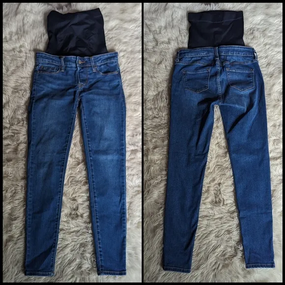 EUC Blanqi Belly Support Skinny Jeans Medium Wash