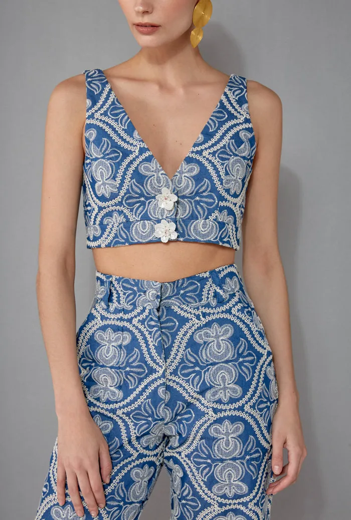 EVELYN TOP DENIM