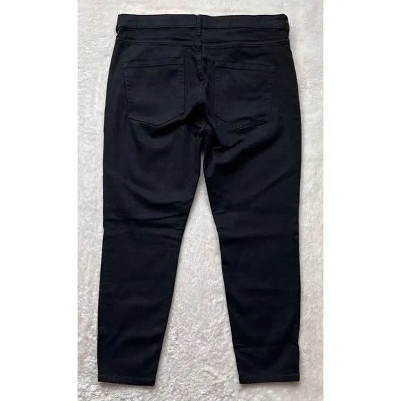 Everlane High Rise Slim Straight Ankle Jean in Black, Size 32
