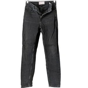 EVERLANE Jeans 24 Ankle Black High Rise Waist Skinny Mom Fit Gray