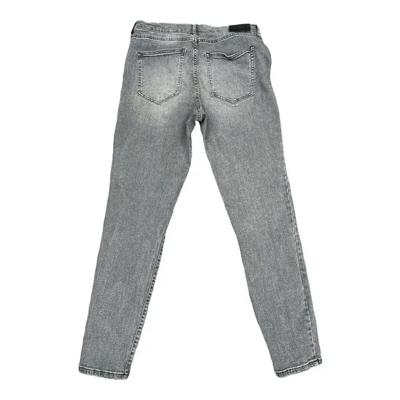 Everlane Skinny Jeans Mid Rise Gray Denim Womens 33 Tall