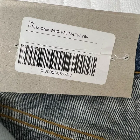 Everlane The Way High Slim Jean Medium Blue Size 28 NWT