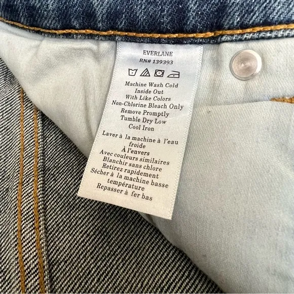 Everlane The Way High Slim Jean Medium Blue Size 28 NWT