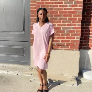 Everyday T-Shirt Dress Light Pink