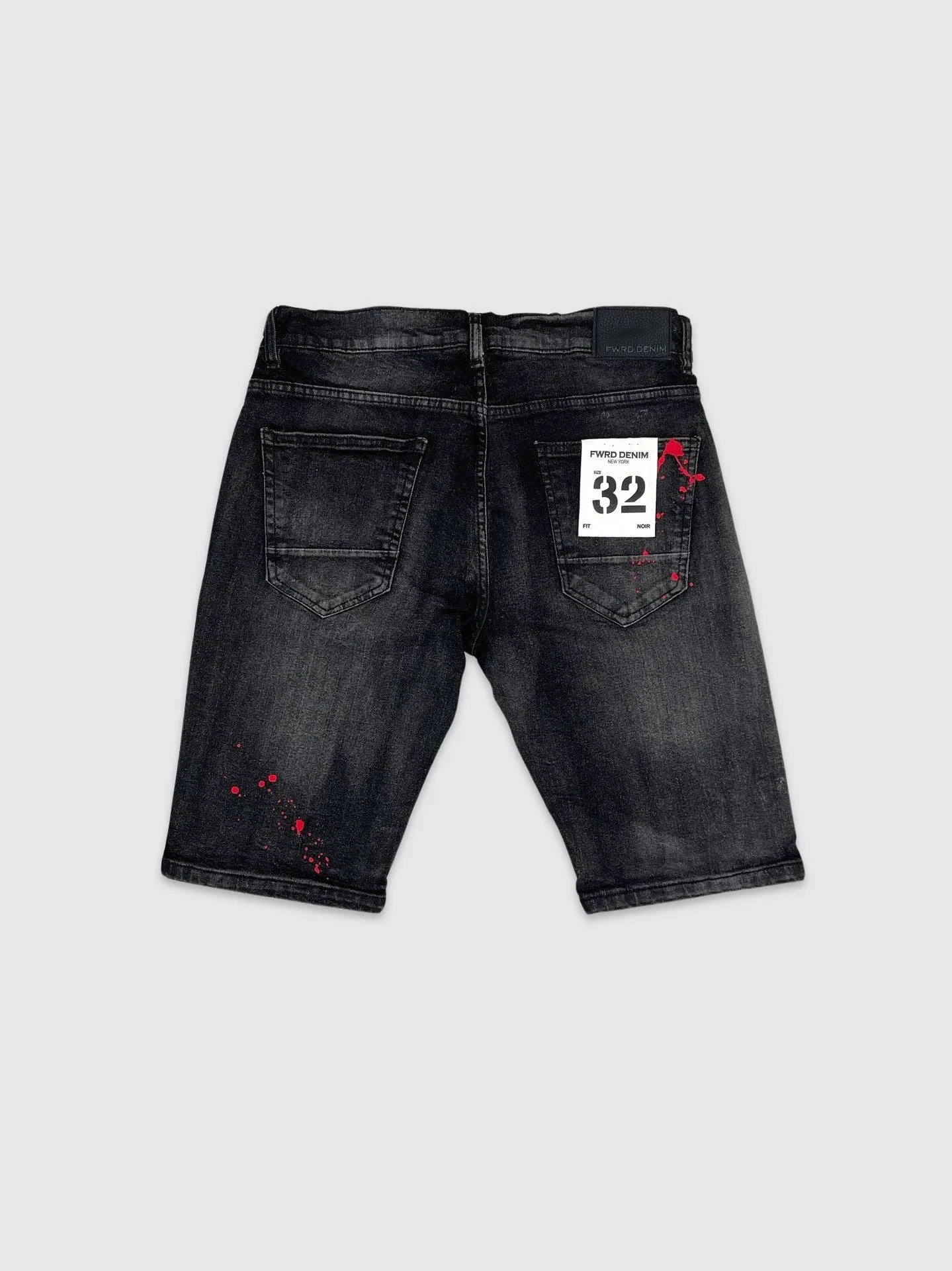 EVO-22901-Painted Money Dept Denim Shorts