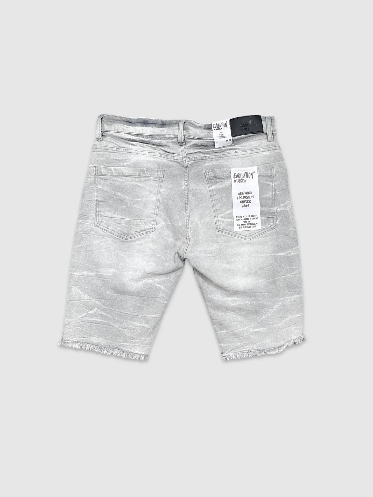 EVO-22973-Men's Combat Denim Shorts