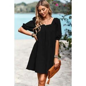 Eyelet Charm Shift Dress