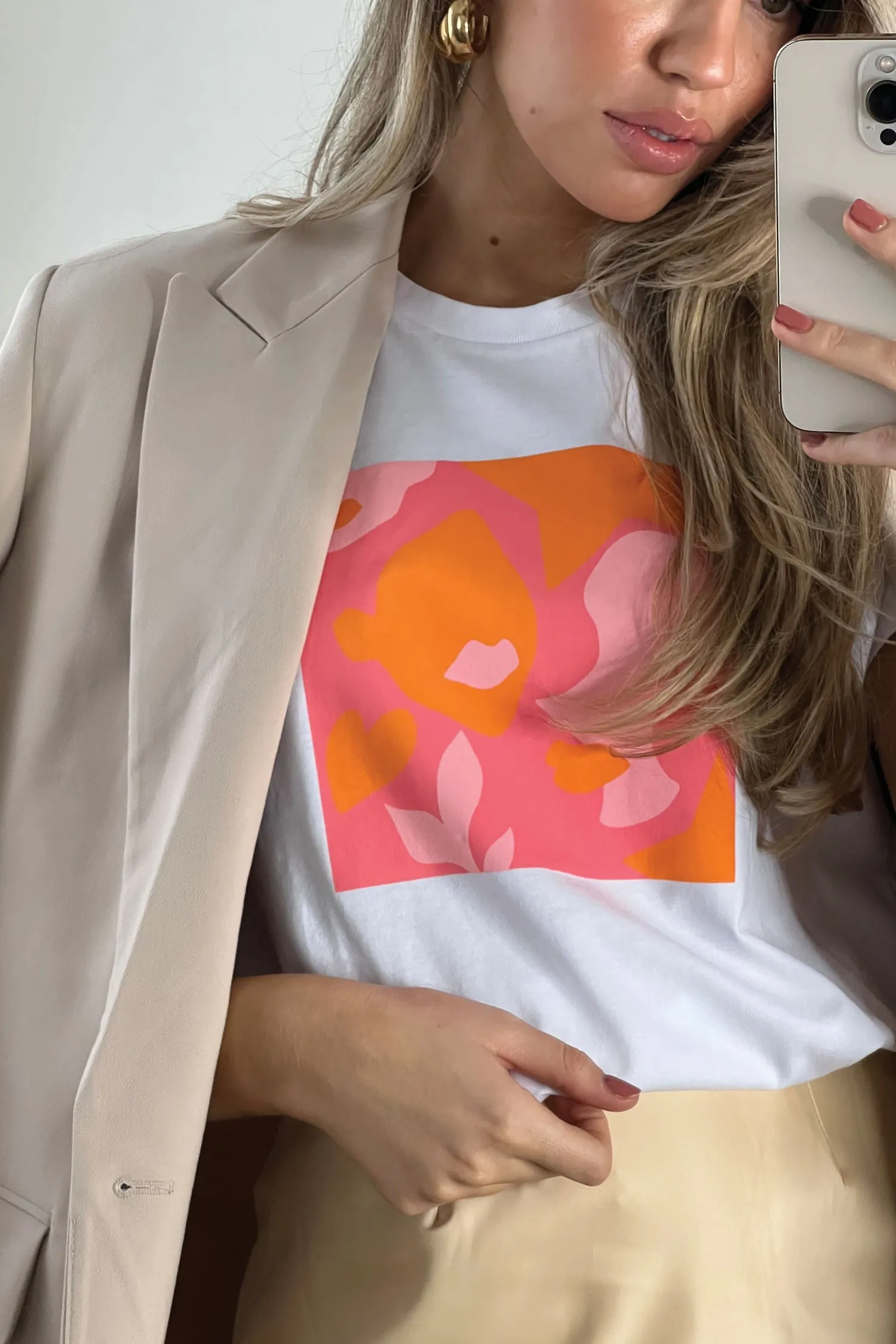 Faces Print Tee