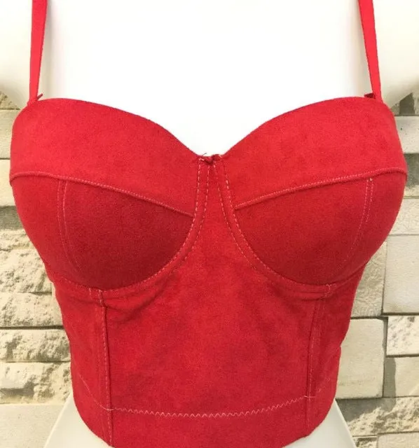 Fashion Mesh Push Up Bralet Women's Corset Bustier Bra Night Club Party Cropped Top Vest Plus Size
