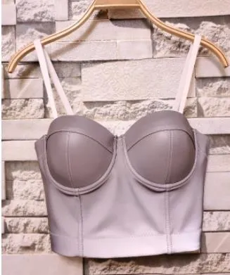 Fashion Mesh Push Up Bralet Women's Corset Bustier Bra Night Club Party Cropped Top Vest Plus Size
