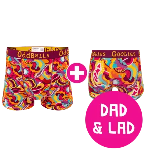 Festival Dad & Lad Bundle - Mens Boxer Shorts & Kids Boxer Shorts Bundle