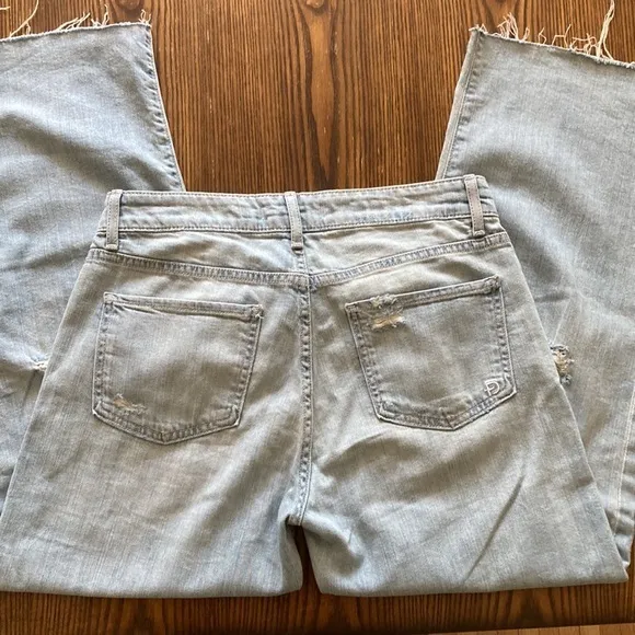 Fidelity Denim Malibu High‎ Waist Crop Flare Jeans in color Venice 26