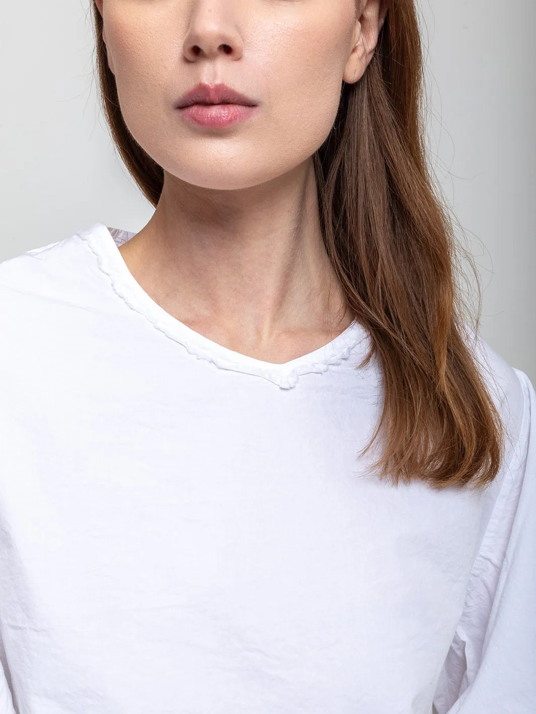 Fine Cotton Shirt - White