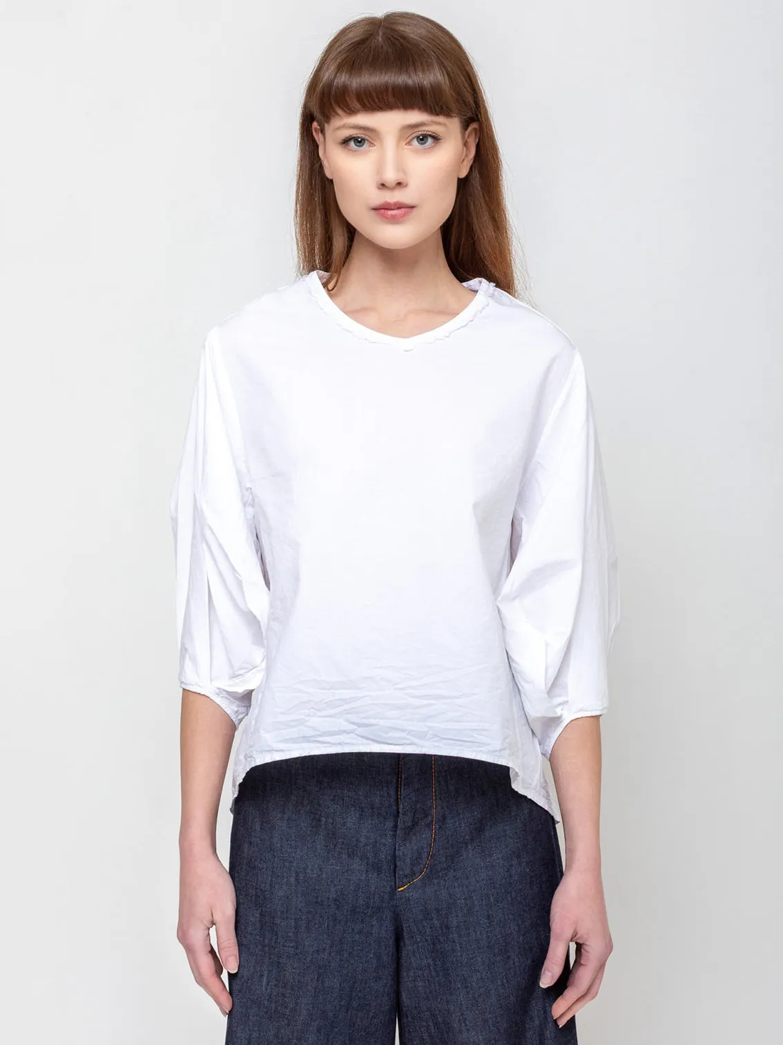 Fine Cotton Shirt - White