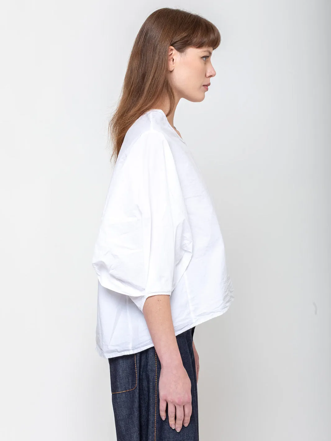 Fine Cotton Shirt - White