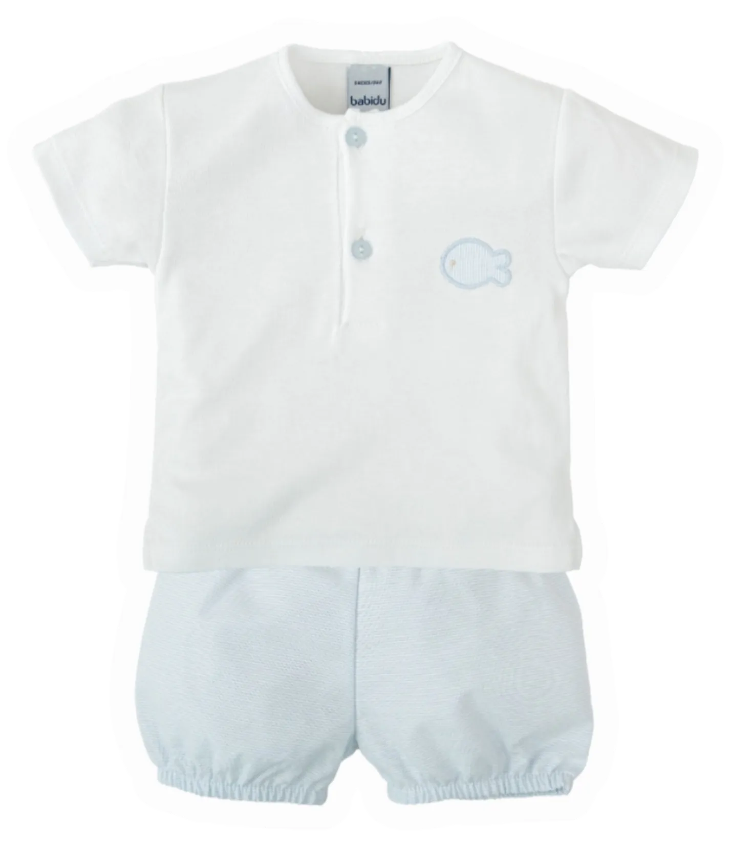 Fish Applique T-Shirt & Bloomer Set