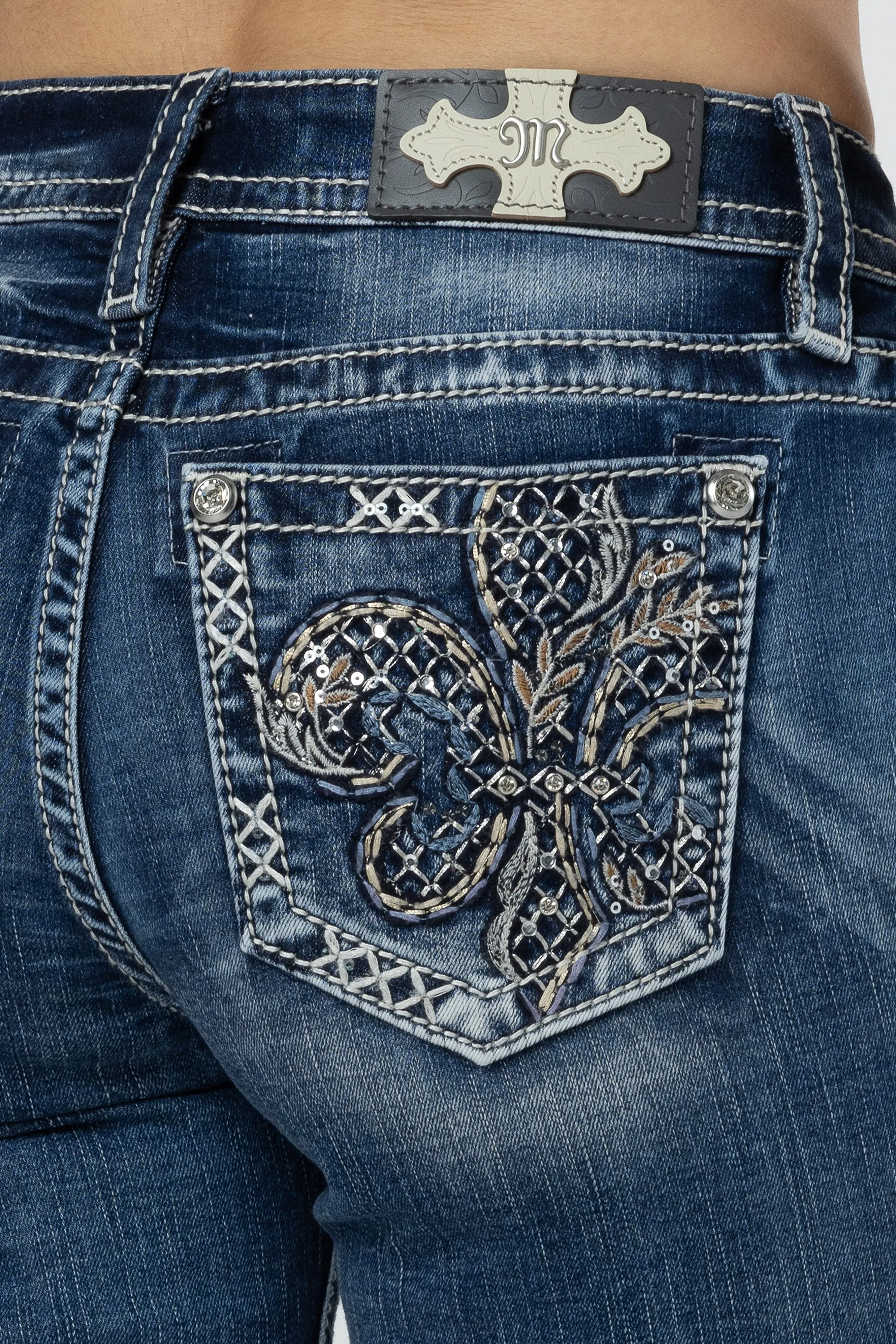 Fleur Glass Straight Jeans