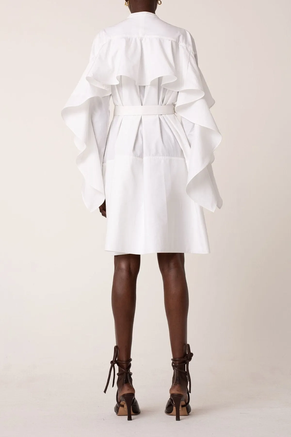 Flourish Dress in White