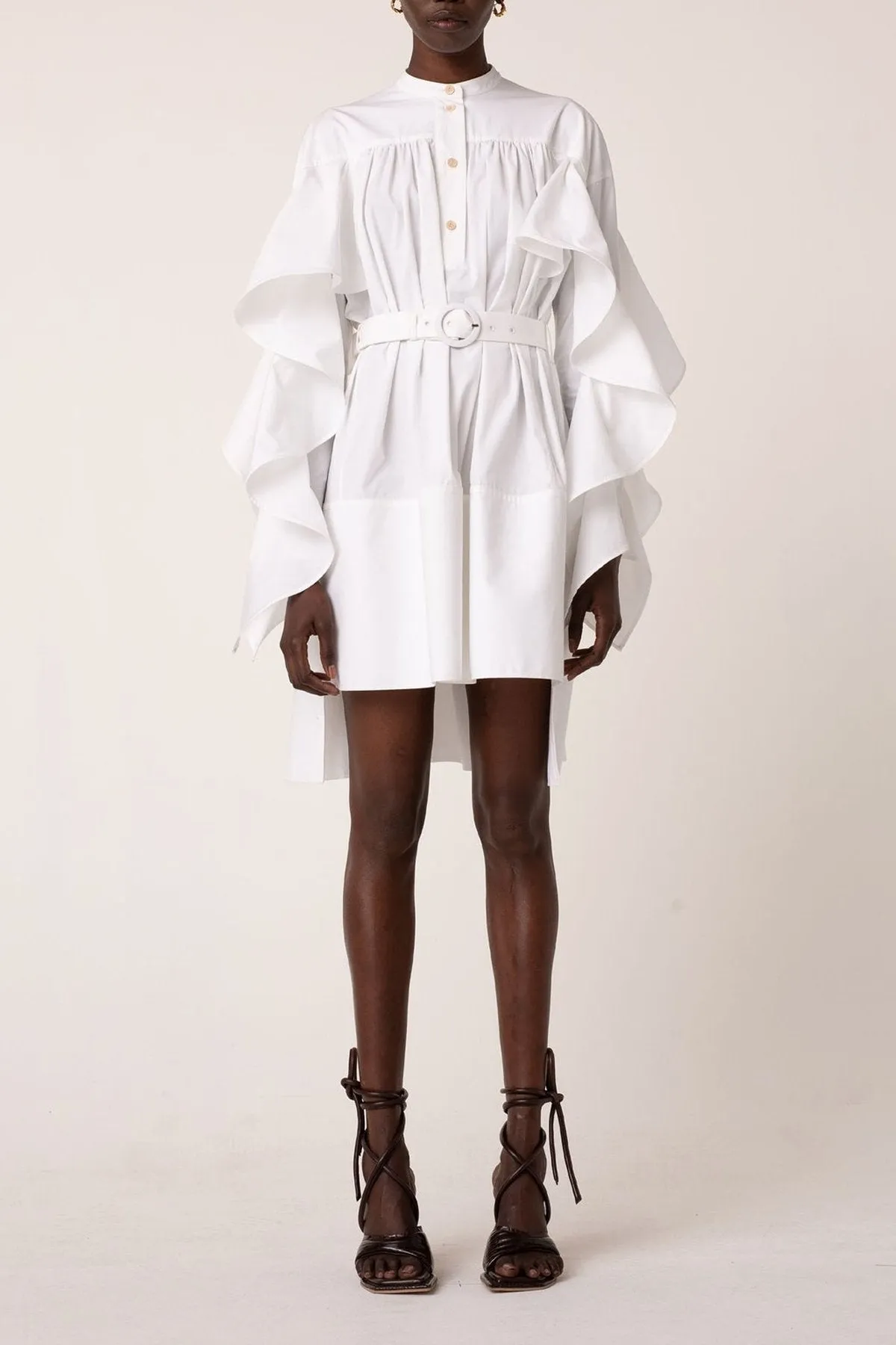 Flourish Dress in White
